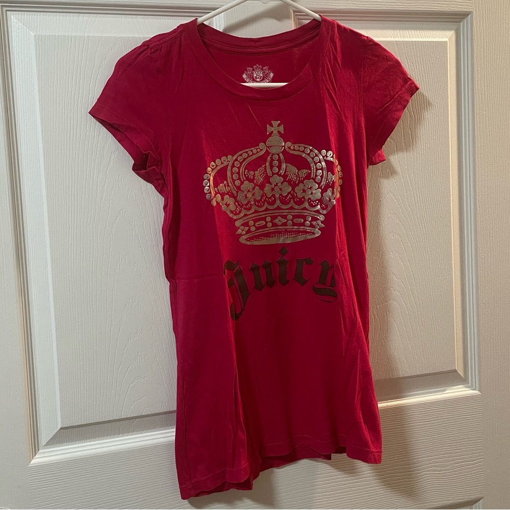 Juicy Couture Red Crown Graphic Women's Top
